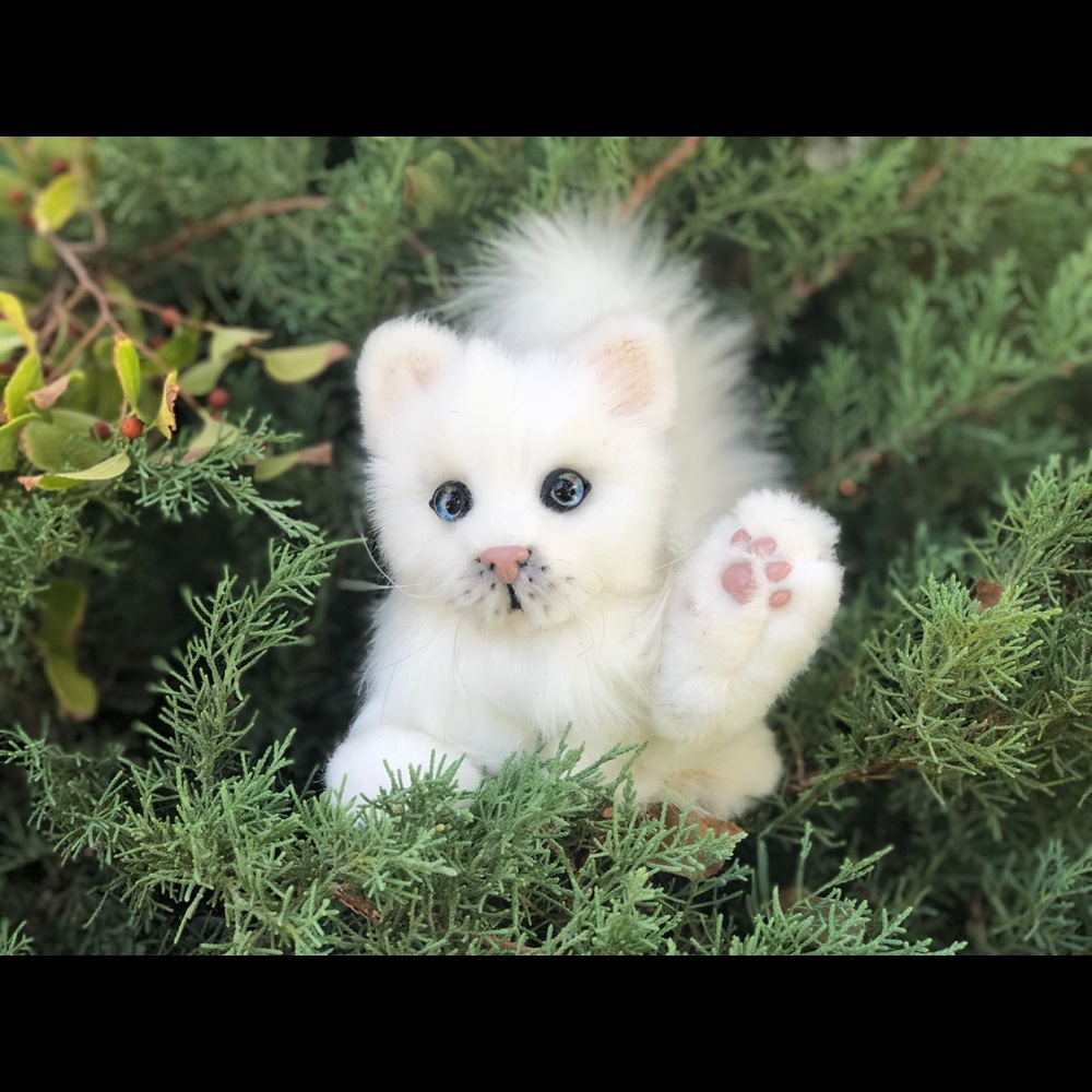 Realistic hand made kitty,